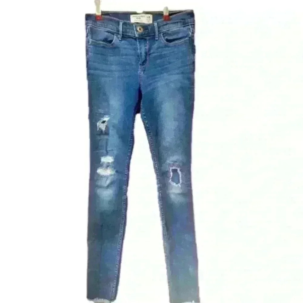 Abercrombie & Fitch Girls sz 11/12 slim super skinny jeans